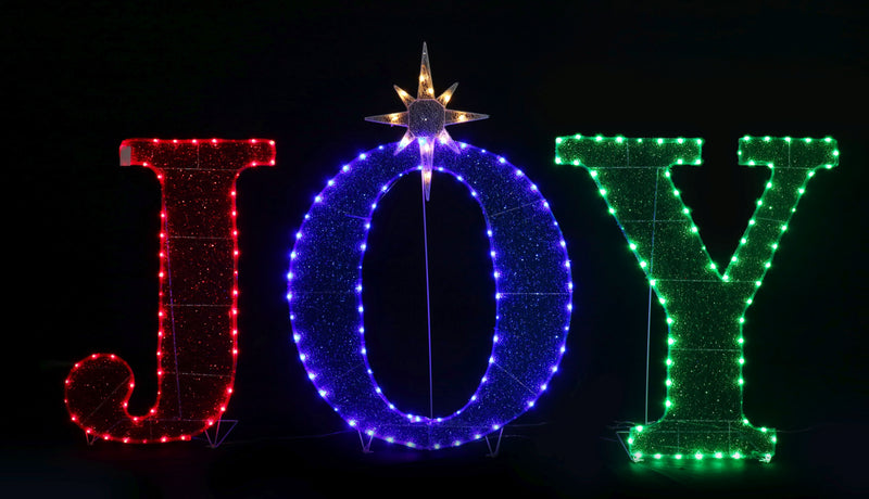 COMING SOON - LED MESH TINSEL JOY w/STRANDS OF TWINKLE