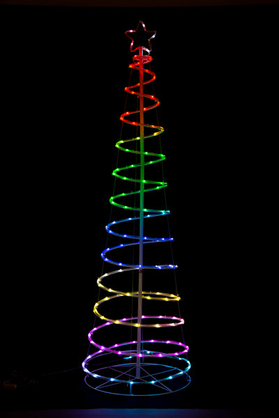 180cm LED RGB LIGHTSHOW SPIRAL TREE