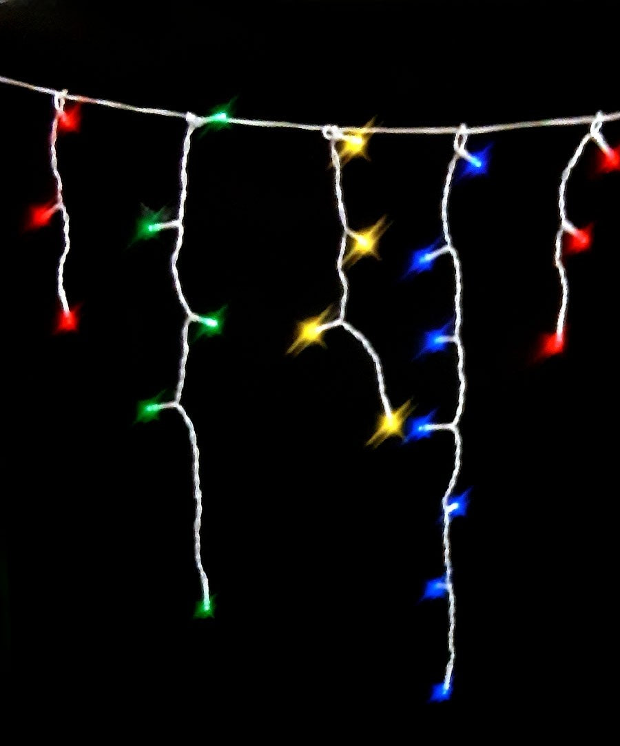 200pc SOLAR ICICLES RAINBOW christmasshackaustralia