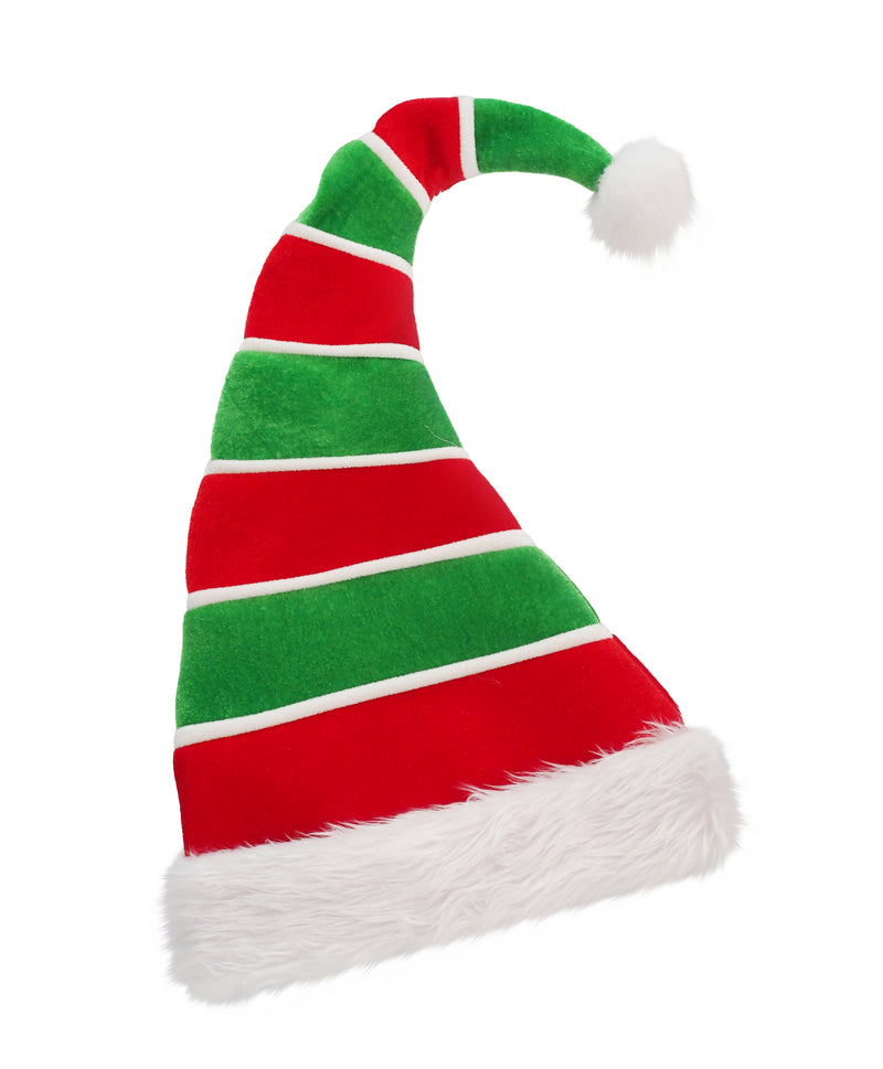 COMING SOON - SUPER ELF HAT STRIPY VELVET/PLUSH