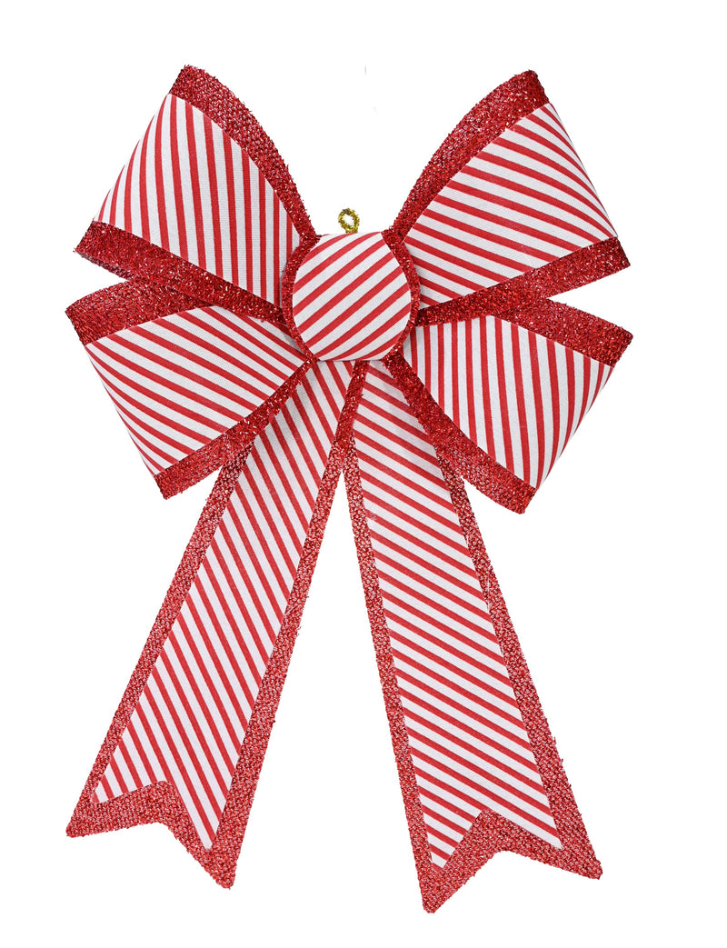 COMING SOON - CANDY CANE BOW DOUBLE LAYER