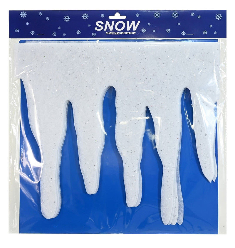 Artificial Snow Fringe - White (200 x 32cm)