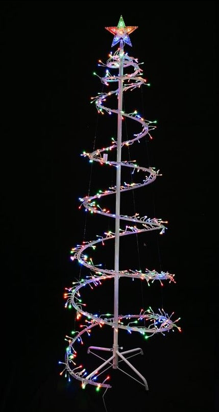 LED CLUSTER SPIRAL TREE