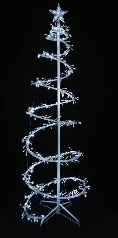 LED CLUSTER SPIRAL TREE