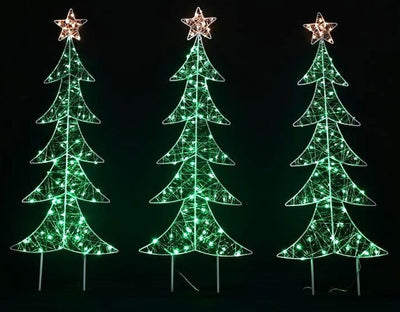 STARRY WIRE PATH TREES 3pk