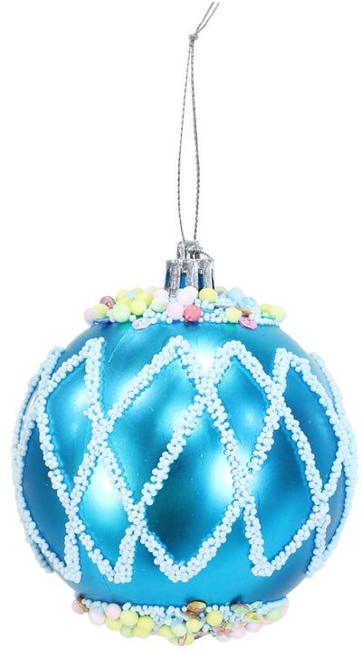 Glossy Metallic Candy Bauble (8cm)