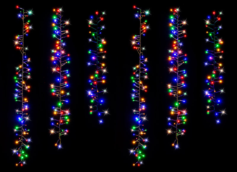 COMING SOON - SOLAR LED TREE CLUSTERS 6pc - MULTICOLOUR