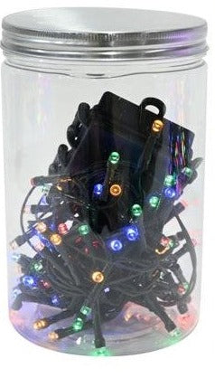 TIMER LEDs 100pc B/O LIGHTS IN JAR