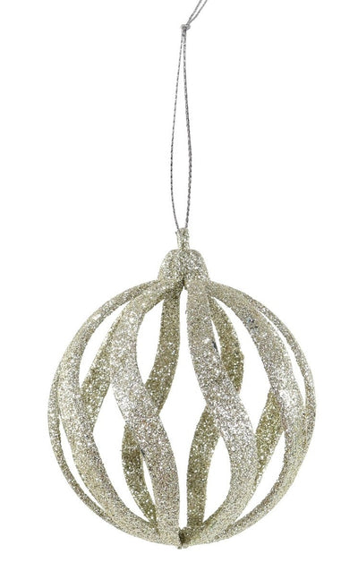 Glitter Swirl Bauble (8cm)