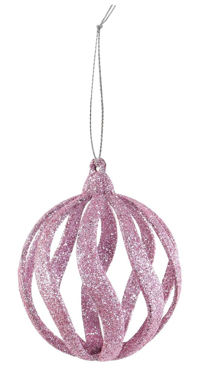 Glitter Swirl Bauble (8cm)