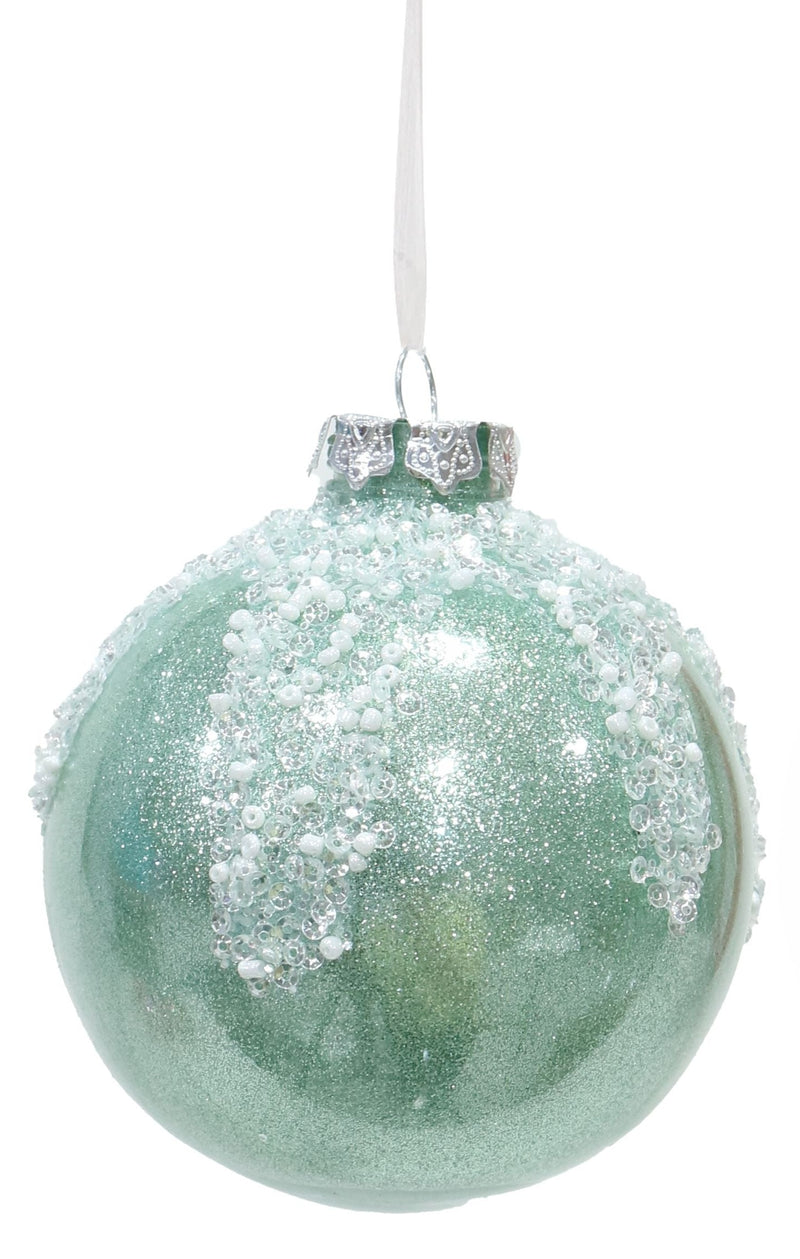 SNOWCAPPED PEARL BAUBLE