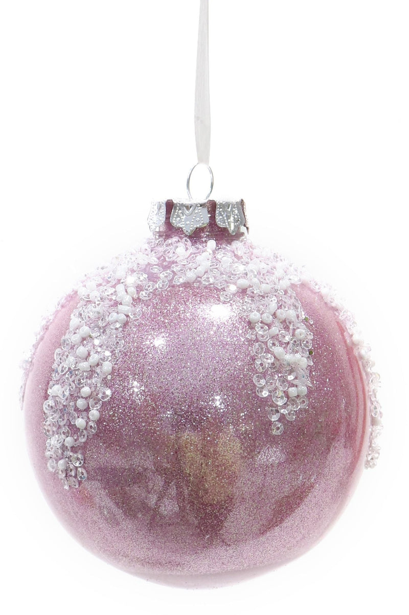 SNOWCAPPED PEARL BAUBLE