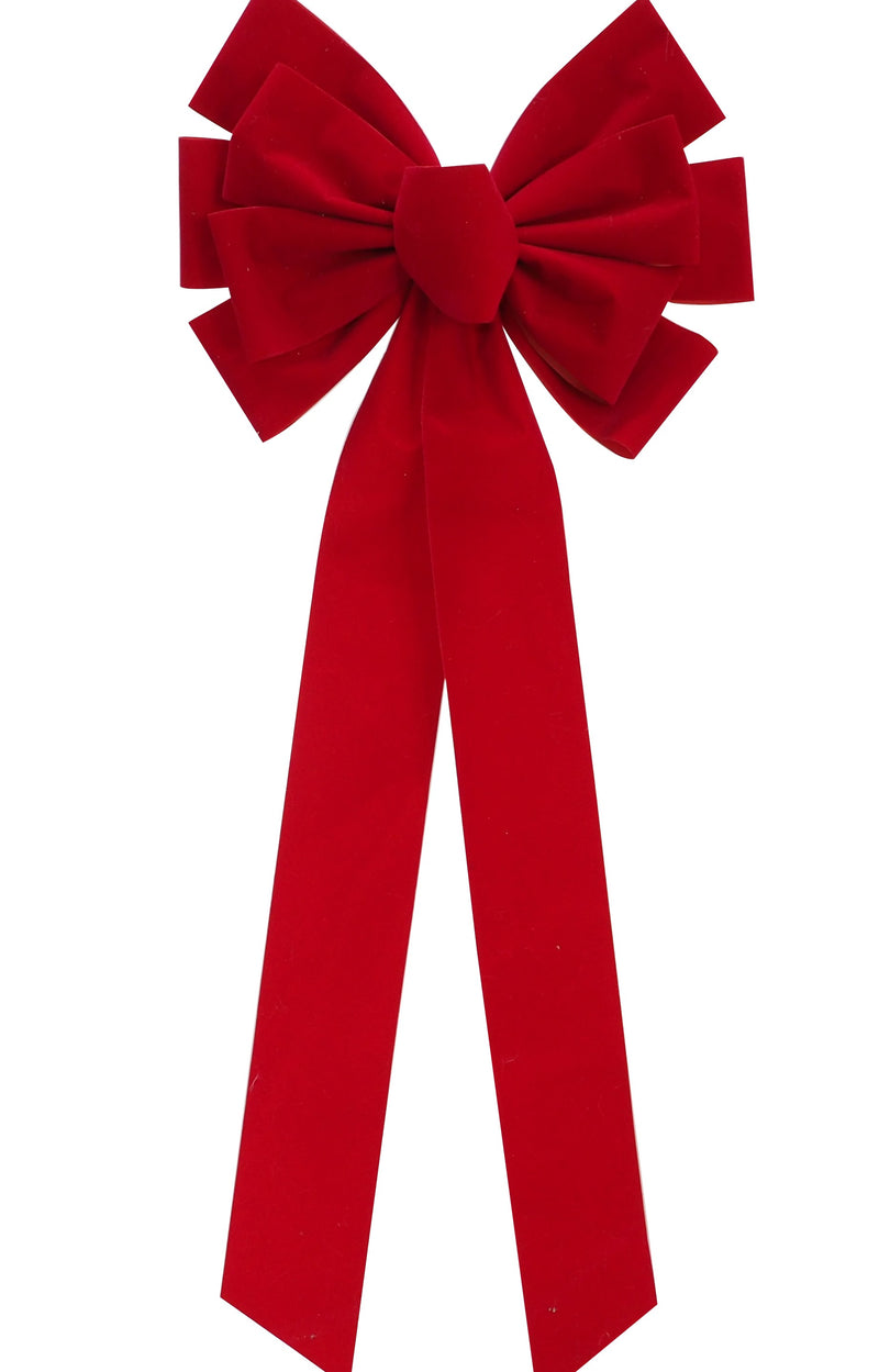 COMING SOON - RED FLOCKED BOW