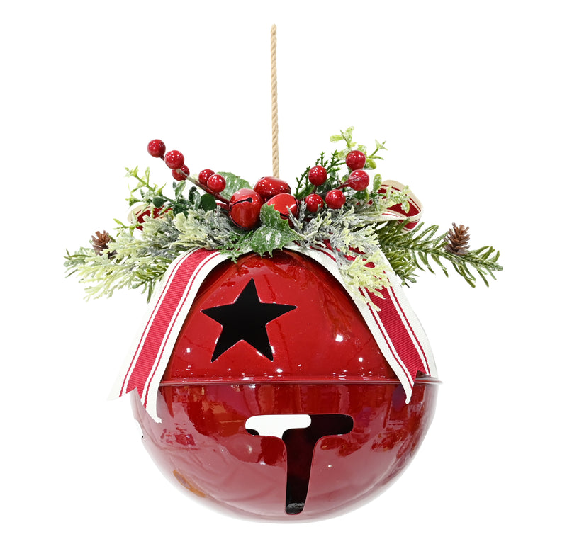 GLOSSY RED NUTBELL BERRY DECO