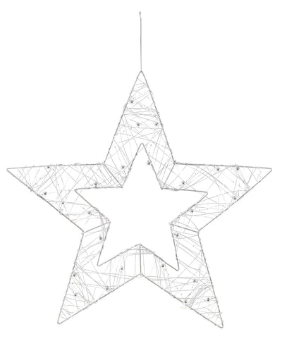 METALLIC SILHOUETTE BEAD STAR