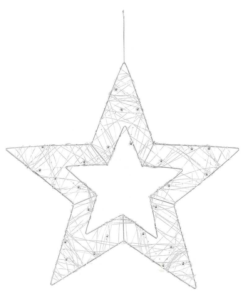 METALLIC SILHOUETTE BEAD STAR