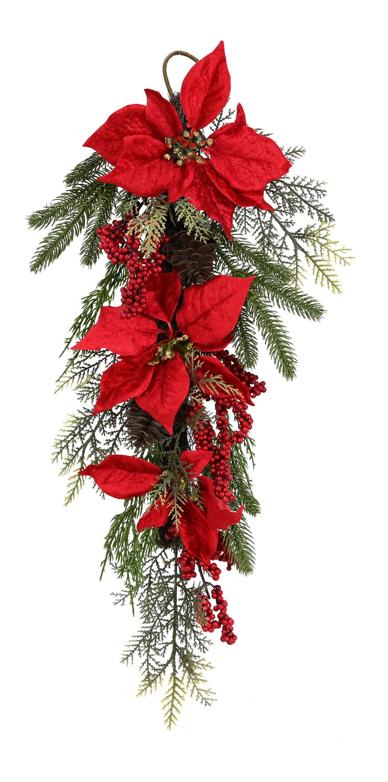 COMING SOON - RED POINSETTIA HANGING DECO