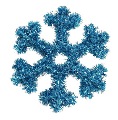 TINSEL SNOWFLAKE PLAQUE