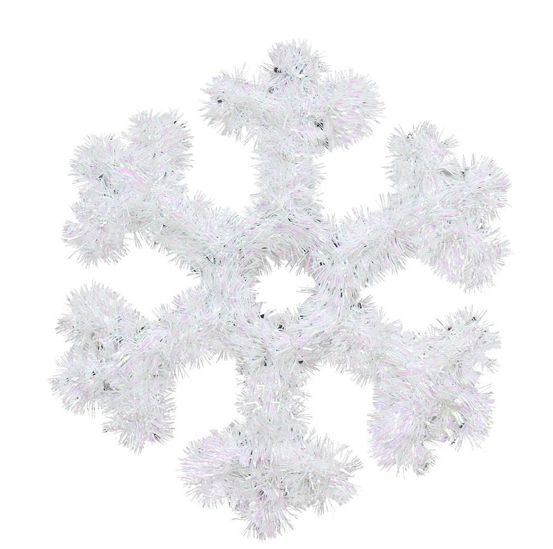 TINSEL SNOWFLAKE PLAQUE