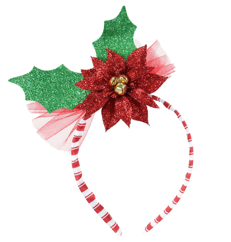 HEADBAND POINSETTIA HOLLY