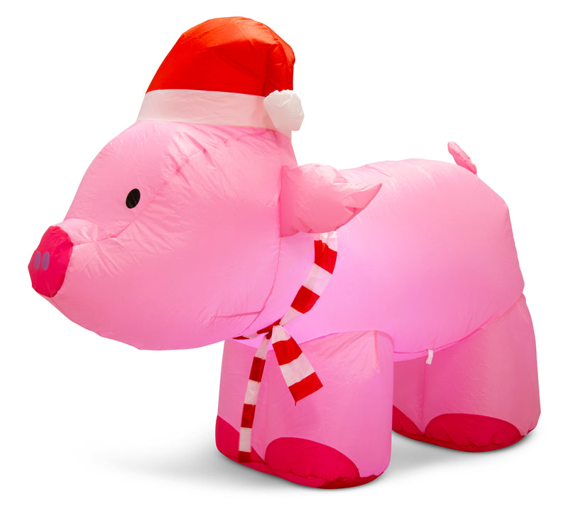 100cm AIRPOWER PINK XMAS PIG