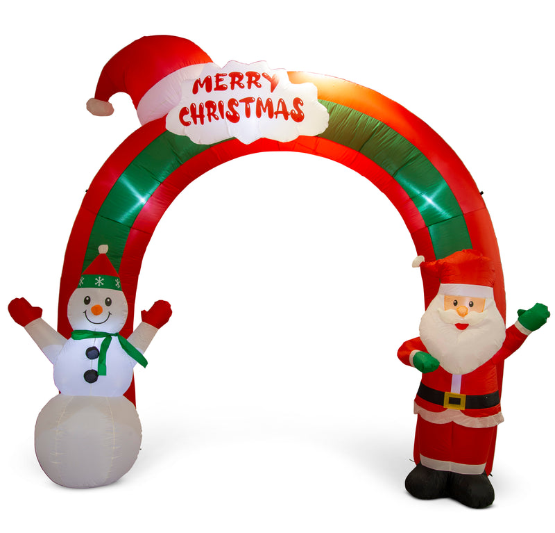 2.7m AIRPOWER SANTA & SNOWMAN ARCH