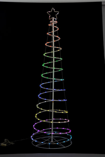 180cm LED RGB LIGHTSHOW SPIRAL TREE