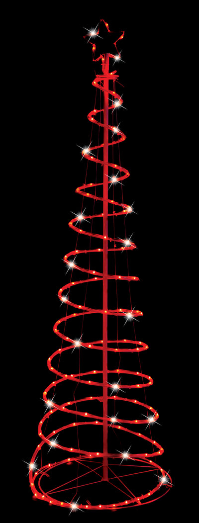 180cm LED RGB LIGHTSHOW SPIRAL TREE