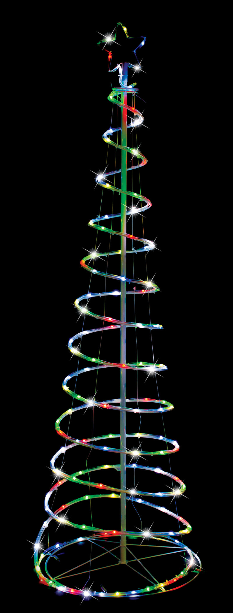 180cm LED RGB LIGHTSHOW SPIRAL TREE