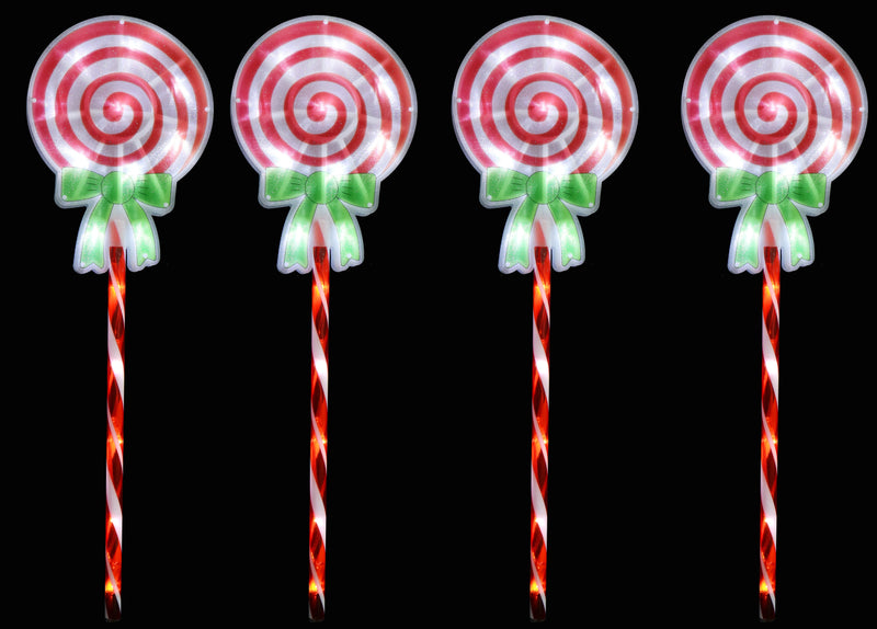 4pc LED CANDY LOLLIPOP PATH LIGHTS