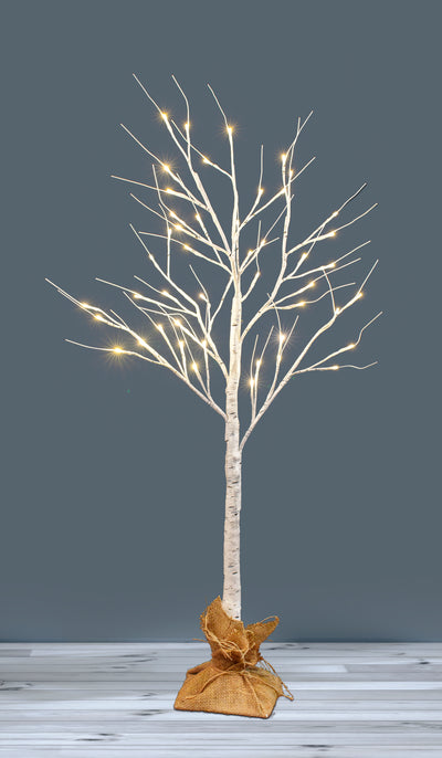 LED TWINKLE BIRCH TREE - WARM WHITE