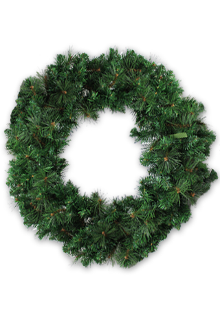 36" MIXED PINE WREATH