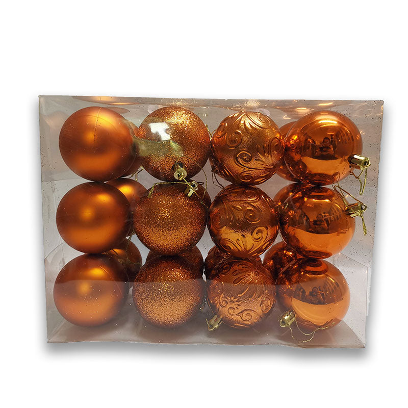 70mm X 24pc BAUBLE BARREL - COPPER