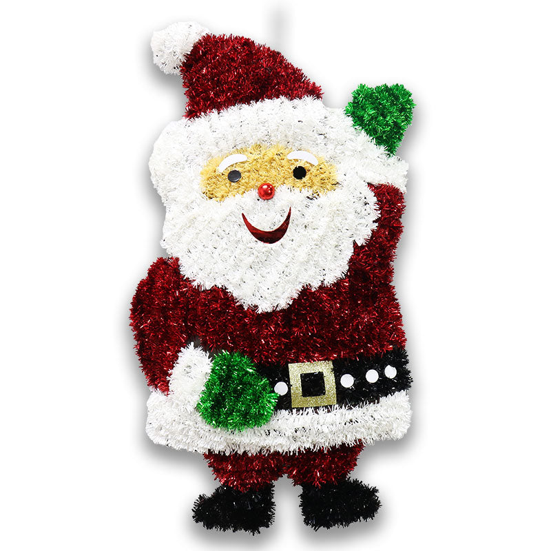 COMING SOON - TINSEL WAVING SANTA PLAQUE