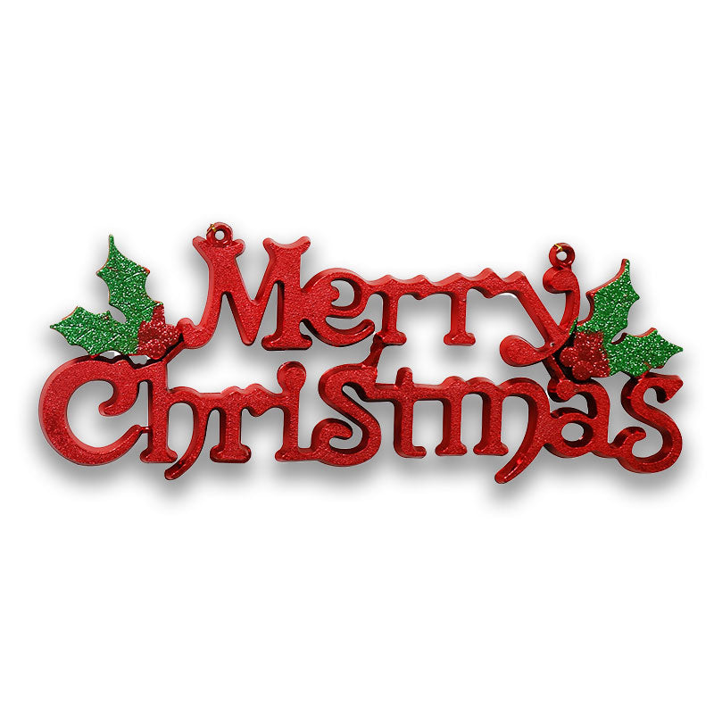 MERRY CHRISTMAS SIGN 39cm - RED