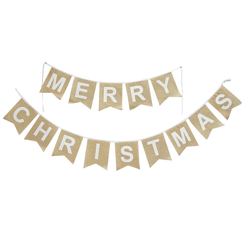 2.4m MERRY CHRISTMAS VINTAGE BUNTING