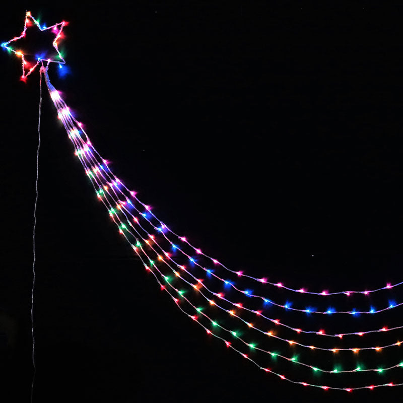 3m RAINBOW LED WATERFALL STAR