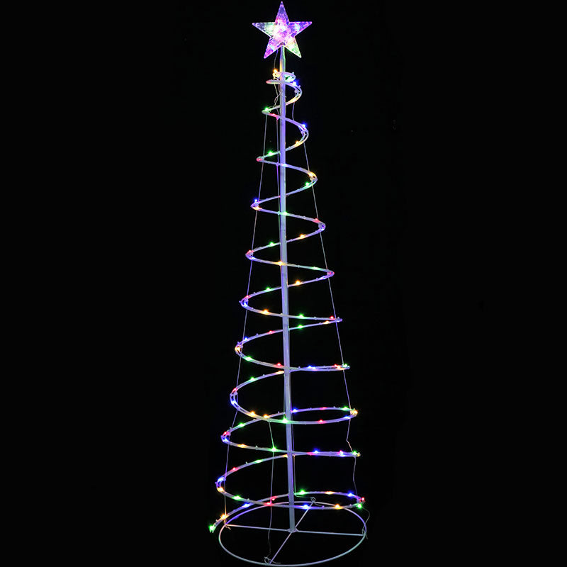 150cm LED MULTICOLOUR SPIRAL TREE