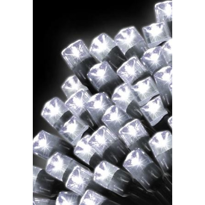 160pc COOL WHITE LED LIGHTS ON WHITE WIRE