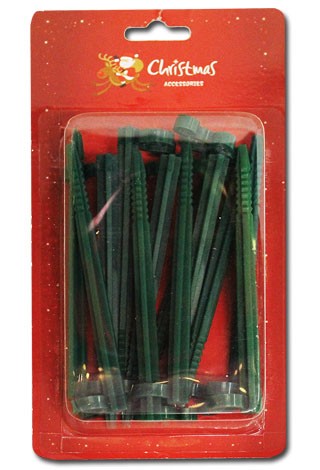 12pk PLASTIC GARDEN LIGHT STAKES