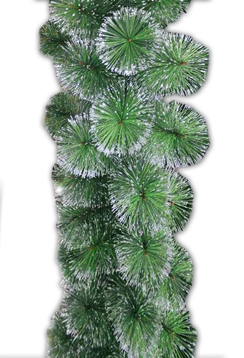 2.7M NEEDLE PINE GLITTER TIP GARLAND