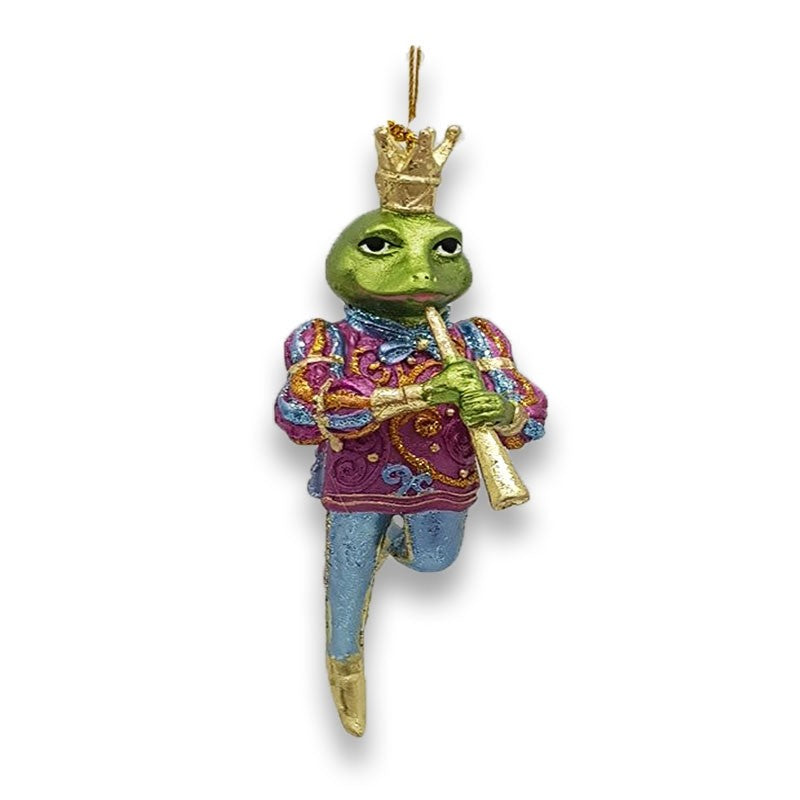 4" TOAD MUSICIAN WITH FLUTE - CHERRY