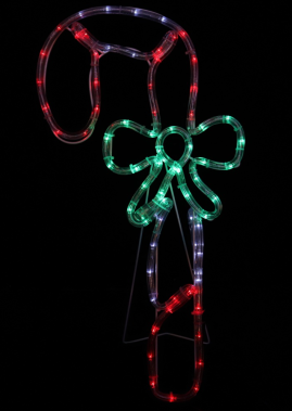 SOLAR LED ROPE LIGHT CANDY CANE