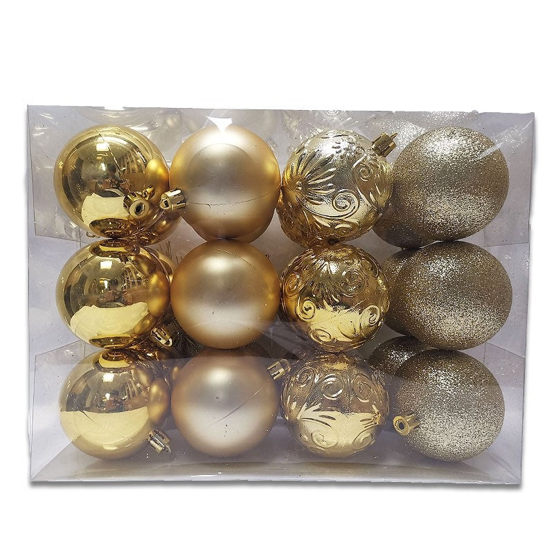 COMING SOON - 70mm X 24pc BAUBLE BARREL - GOLD