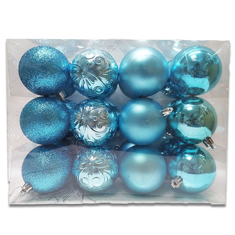 70mm X 24pc BAUBLE BARREL - TEAL