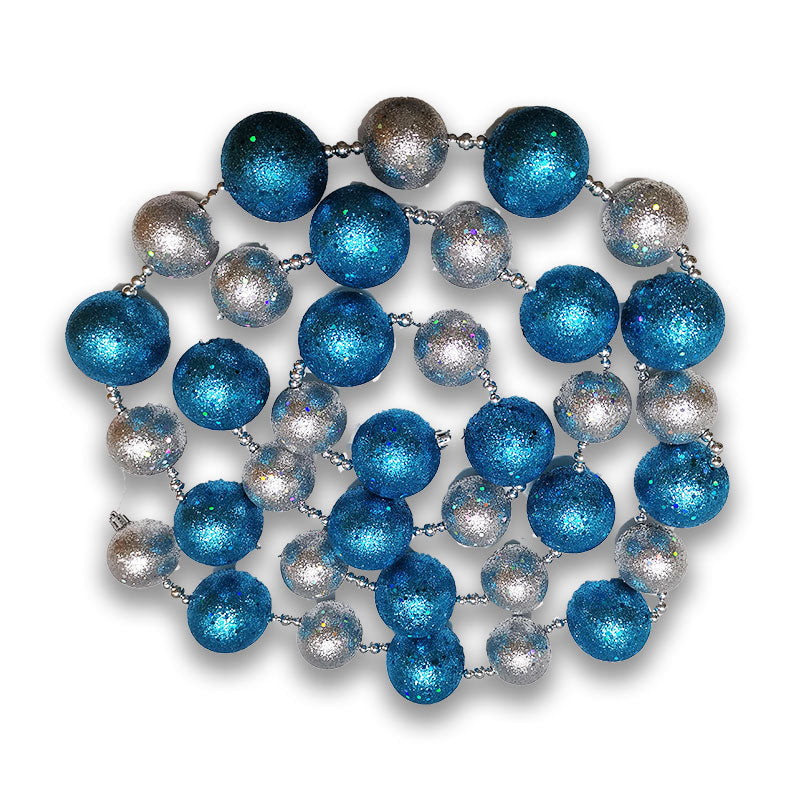 COMING SOON - 9" GLITTER BALL SEQUINS PLASTIC GARLAND