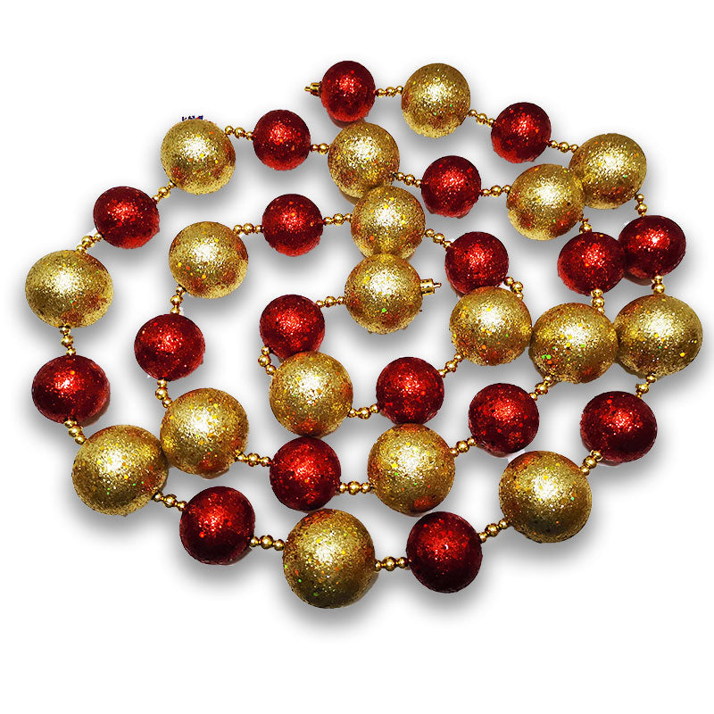 9" GLITTER BALL SEQUINS PLASTIC GARLAND