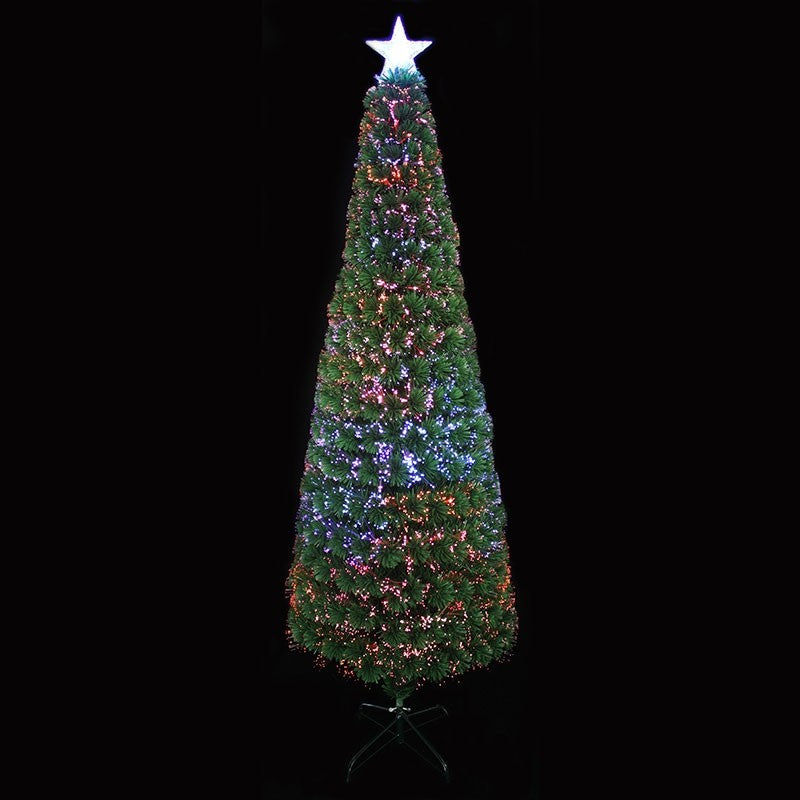 SHIMMER COLOUR FIBRE OPTIC GREEN TREE - MULTICOLOUR